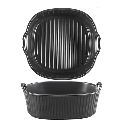 Jaamyears Auflaufform für Ofen, rechteckig, Lasagneform, ofenfest, Keramik-Backblech für Auflaufform, 650 ml von Jaamyears