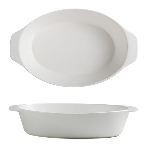 Jaamyears Auflaufform für den Ofen, 750 ml Lasagneform, ofenfest, ovale Keramik-Auflaufform, Keramik-Backblech von Jaamyears