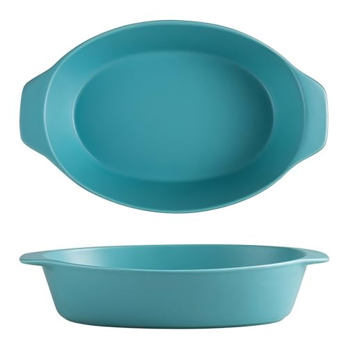 Jaamyears Auflaufform für den Ofen, 750 ml Lasagneform, ofenfest, ovale Keramik-Auflaufform, Keramik-Backblech von Jaamyears