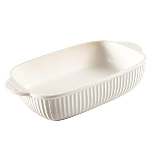 Jaamyears Auflaufform für den Ofen, rechteckig, Lasagneform, ofenfest, Keramik-Backblech für Auflaufform, 800 ml von Jaamyears