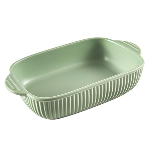 Jaamyears Auflaufform für den Ofen, rechteckig, Lasagneform, ofenfest, Keramik-Backblech für Auflaufform, 800 ml von Jaamyears