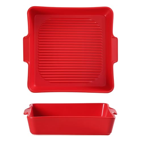 Rechteckige Auflaufform für den Ofen, 650 ml Lasagneform, ofenfest, Keramik-Backblech Rechteckige Auflaufform für den Ofen, 650 ml Lasagneform, ofenfest, Keramik-Backblech von Jaamyears