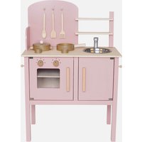 Jabadabado Pink / Gold Kitchen with Pot & Pan Set von Jabadabado