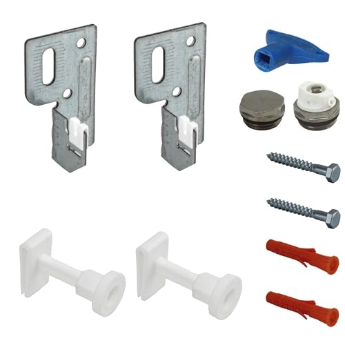 Jabema 2x Heizkörperbefestigung mit Halterung und 1x 1/2 Zoll Stopfenset, Wandkonsole Heizkörperkonsole, Heizkörper Halterung Befestigung Aufhängung Konsole Jabema 2x Heizkörperbefestigung mit Halterung und 1x 1/2 Zoll Stopfenset, Wandkonsole Heizkörperkonsole, Heizkörper Halterung Befestigung Aufhängung Konsole von Jabema