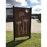Jabo-Design Rost-Sichtschutz "Allium" in Corten-Stahl Oder Stahlblech Ohne Pfosten Sichtschutzelement Rostelemente von JaboDesignBroch