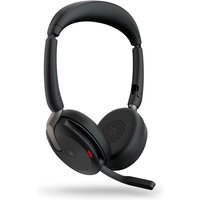 Evolve2 65 Flex ms - Hybrid Work Bluetooth Wireless Headset, aktive Geräuschunterdrückung, usb-c Anschluss, faltbares Design, kabelloses Aufladen, von Jabra