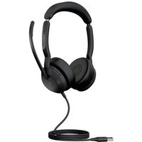 Jabra Evolve2 50 MS Stereo Computer On Ear Headset Bluetooth®, kabelgebunden Stereo Schwarz Mikrofo von Jabra