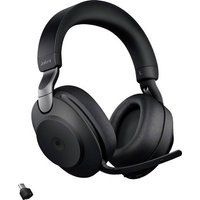 Jabra Evolve2 85 MS Telefon Over Ear Headset Bluetooth®, kabelgebunden Stereo Schwarz Mikrofon-Raus von Jabra