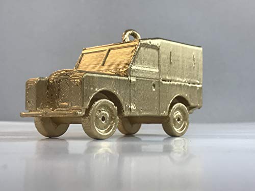 Jabtek Landrover Series 1 Weihnachtskugel, goldfarben von 3D Cabin