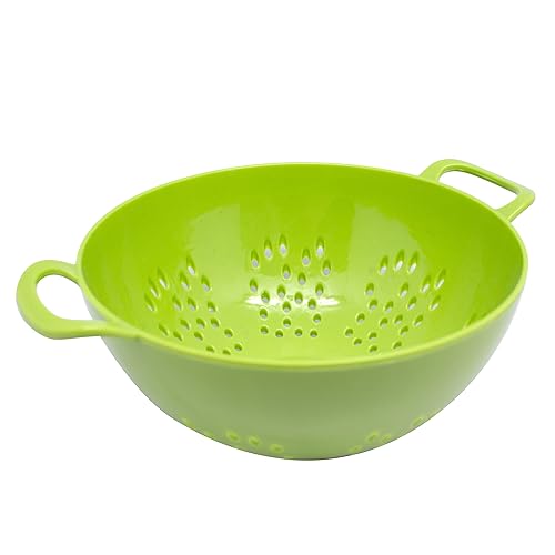 Jacent Kunststoffsieb Abtropfsieb mit Doppelgriffen, Sieb für Obst, Gemüse, Nudeln: 15,2 cm, BPA-freier Kunststoff, spülmaschinenfest von Jacent