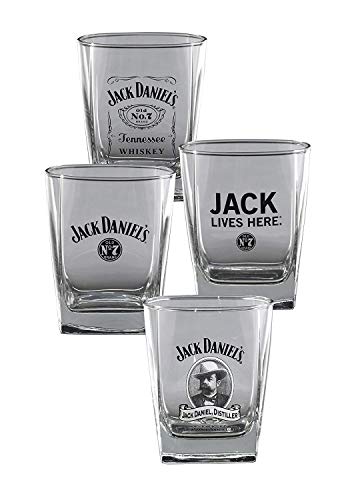 Jack Daniel's Double Old Fashioned Glas DOF 4 Stück von Jack Daniel's
