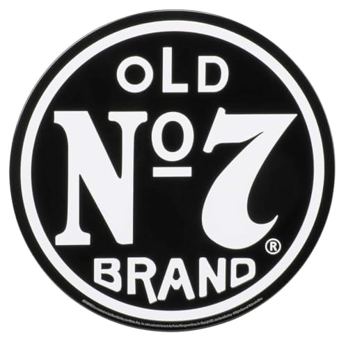 Jack Daniel's Vintage Old NO.7 rundes Metall-Blechschild JD-35517 von Jack Daniel's