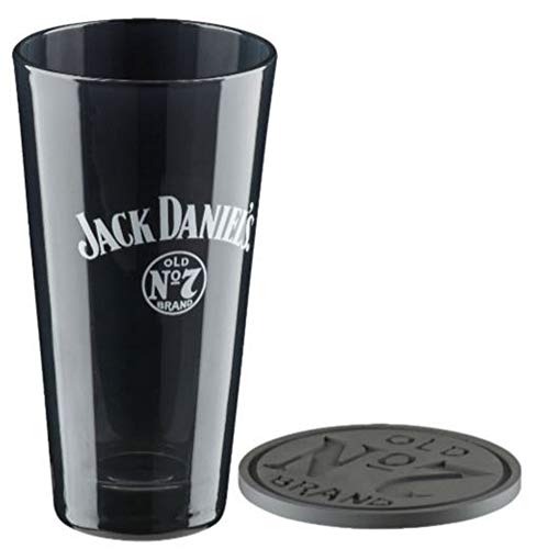 Jack Daniels Old No. 7 Hoch Glas Rührglas Geschenkset Whiskey Bar Glas Schwarz von Jack Daniel's