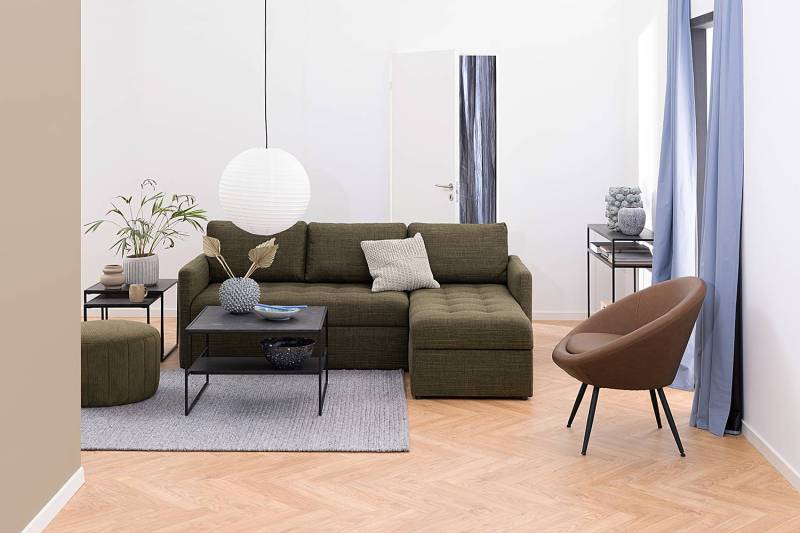 home24 Couchtisch Utelle 2er-Set 50 x 45 x 50cm Schwarz von home24