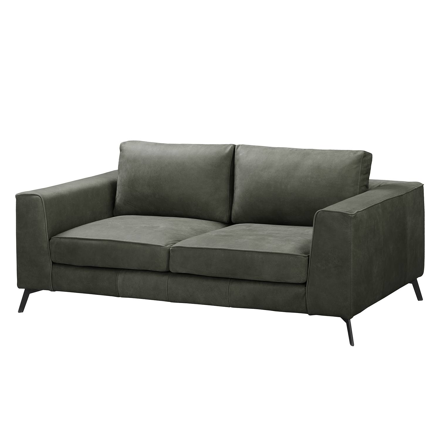 ars manufacti Sofa Sanchez II 2-Sitzer Anthrazit Echtleder 187x84x106 cm von kollected