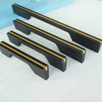 3.78'' 5" 6.3'' 7.55" 8.8" Schwarz Gold Küchengriffe Schrankgriffe Knauf Schubladenknauf Pulls Kommode Griff Moderne Küchenausstattung von JackAccessories