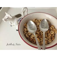 You're The Milk To My Cereal-Repurposed Vintage Handgestempelte Löffel You're The Milk To My Cereal-Repurposed Vintage Handgestempelte Löffel von JackBradyStudios