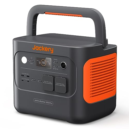 Jackery Explorer 1000 Plus Tragbare Powerstation, 1264Wh LiFePO4 Batterie mit 2x 2000W AC Ausgängen, Erweiterbar auf 5kWh für Urlaub RV Camping Notfall von Jackery