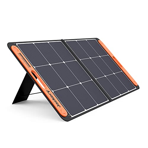 Jackery Faltbares Solarpanel SolarSaga 100 - Solarmodul für Explorer 500/1000 Pro/1500 Pro - Solarladegerät mit 2 x USB-Anschluss -100W Outdoor Solargenerator für Camping und Garten von Jackery