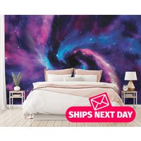 Galaxy Tapete Wandbild - Universum Abziehen Und Aufkleben Große Vinyl Entfernbar von JacksMurals