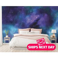 Galaxy Tapeten Wandbild - Himmel Abziehen Und Aufkleben Große Vinyl Tapete Entfernbar von JacksMurals