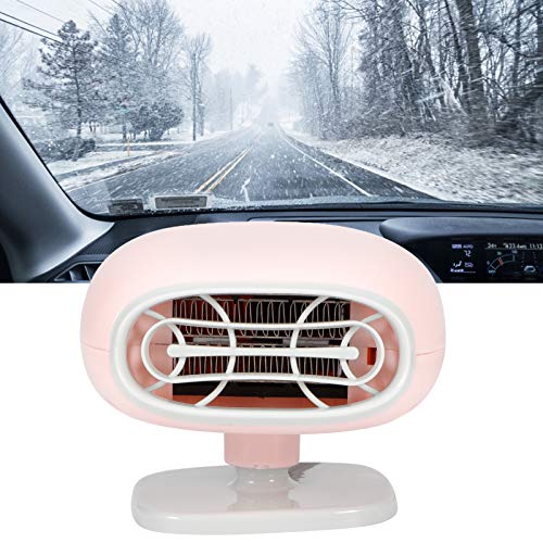 Jacksing Auto-Entfroster, Auto-Heizungs-Entfroster, Innen tragbar drehbar für Auto Kleine Defroster Windschutzscheibe Fahrzeugzubehör(Purification pink, Pisa Leaning Tower Type) von Jacksing