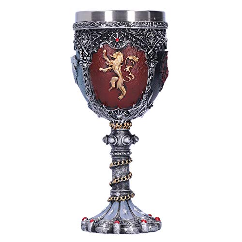 Mythischer Löwe, Wolf, Hirsch, Drache, Kelch, Kelch, Kelch, Schwerter, Kelch, Bierbecher, Wasserbecher, Weinkelch, Whiskey-Becher für ideale Neuheit, Gothic, Geschenk, Party, Halloween von Janzoom