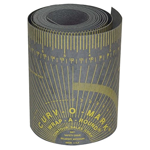 Jackson Safety CURV-O-MARK Wrap-A-Round Schweiß-/Rohrleitungs-Lay-Out-Lineal – groß, grau – 176 g, J1868 – Hochtemperaturanwendungen von JACKSON SAFETY