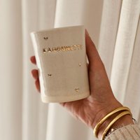 Große Personalisierte Tasse Mit Keramik Und Feinen Goldherzen von JackyAndFamily