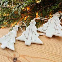 Hängender Baum Aus Porzellan Und Feinem Gold von JackyAndFamily