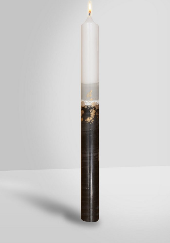 Jacob Flügel GmbH Kerzenmanufaktur Spitzkerze Designkerze Apart Stabkerze Weiß 250 x Ø 22 mm von Jacob Flügel GmbH Kerzenmanufaktur