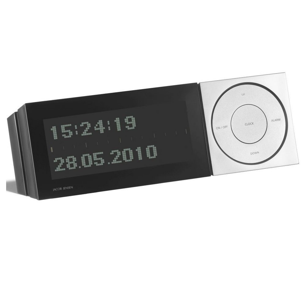 Jacob Jensen Funkwecker JACOB JENSEN Uhr II 32086 schwarz LCD-Display Snooze Kunststoff Jacob Jensen Funkwecker JACOB JENSEN Uhr II 32086 schwarz LCD-Display Snooze Kunststoff von Jacob Jensen