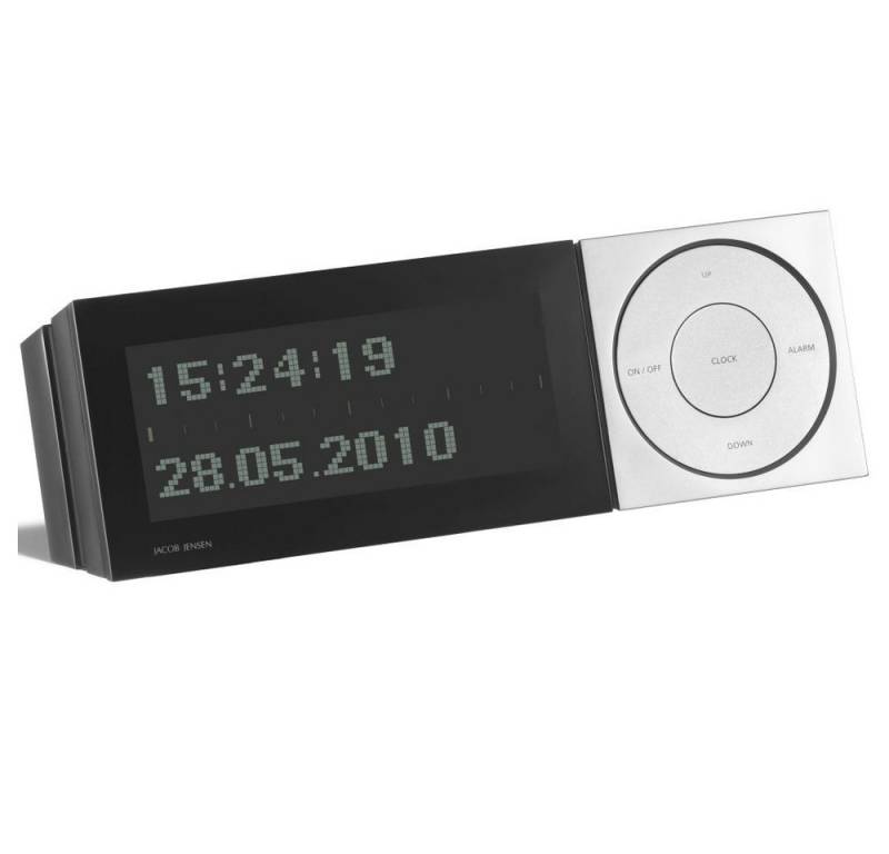 Jacob Jensen Funkwecker JACOB JENSEN Uhr II 32086 schwarz LCD-Display Snooze Kunststoff von Jacob Jensen