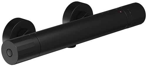 JACOB DELAFON Oscar E32915-BL Duscharmatur, Thermostat, einfache und schnelle Installation, Schwarz von Jacob delafon