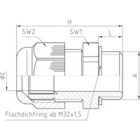 Jacob Kabelverschraubung PA M20x1,5 50.620 7001 - 50.620 PA7001 von Jacob