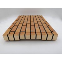 stirnholz Schneidebrett Mauermuster Ahorn/Maßanfertigung Wunschgröße - Kein Problem Robustes Holz Handmade Eyecatcher stirnholz Schneidebrett Mauermuster Ahorn/Maßanfertigung Wunschgröße - Kein Problem Robustes Holz Handmade Eyecatcher von JacobCuttingBoards