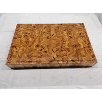 High End Stirnholz Schneidebrett Olive/Maßanfertigung Wunschgröße - Kein Problem Atemberaubende Maserung Handmade Eyecatcher von JacobCuttingBoards