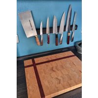 stirnholz Schneidebrett Lärche/Maßanfertigung Wunschgröße - Kein Problem Atemberaubende Maserung Handmade Eyecatcher von JacobCuttingBoards