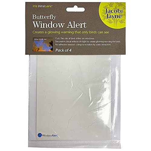 Jacobi Jayne Fensteralarm, Schmetterling, transparent von Jacobi Jayne