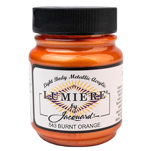 Burnt Orange Lumiere Metallic Acrylic Paint 2.25 Ounces LUMIERE-543 Burnt Orange Lumiere Metallic Acrylic Paint 2.25 Ounces LUMIERE-543 von Jacquard