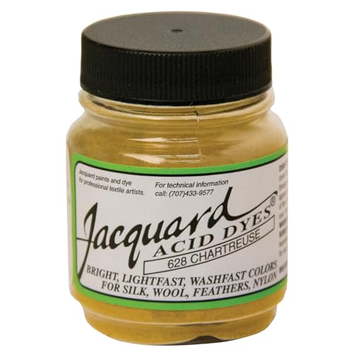 Jacquard Acid Dye for Wool, Silk and Other Protein Fibers, 1/2 Ounce Jar, Concentrated Powder, Chartreuse 621/2 von Jacquard