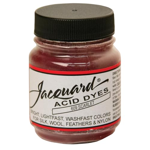 Jacquard Acid Dye for Wool, Silk and Other Protein Fibers, 1/2 Ounce Jar, Concentrated Powder, Scarlet 609 Jacquard Acid Dye for Wool, Silk and Other Protein Fibers, 1/2 Ounce Jar, Concentrated Powder, Scarlet 609 von Jacquard