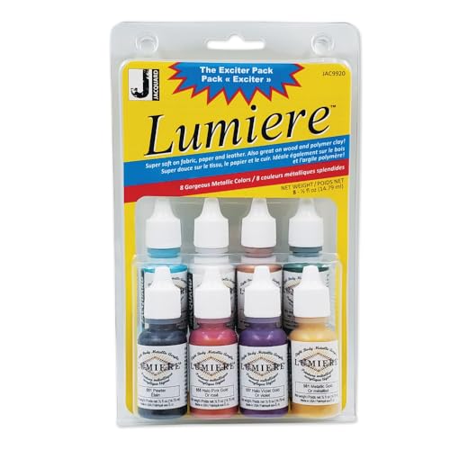 Jacquard Lumiere Acrylfarbe Mini Exciter Pack 0,5 oz 8 Pk von Jacquard