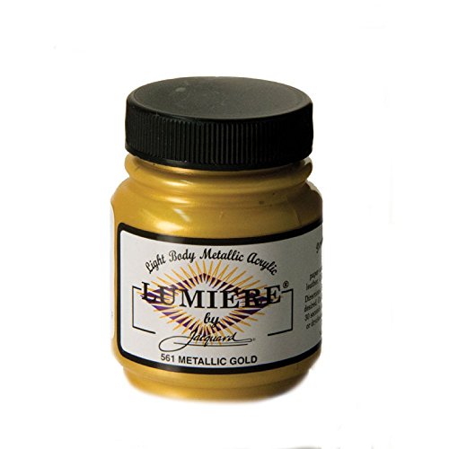 Jacquard Lumiere Metallic Acrylfarbe Gold 2,25 oz von Jacquard