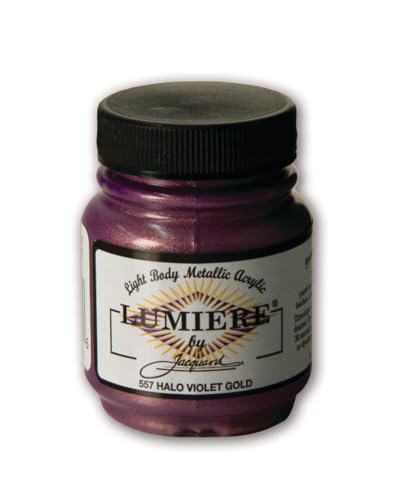 Jacquard Lumiere Metallic-Acrylfarbe Halo Violet Gold 2,25 oz von Jacquard