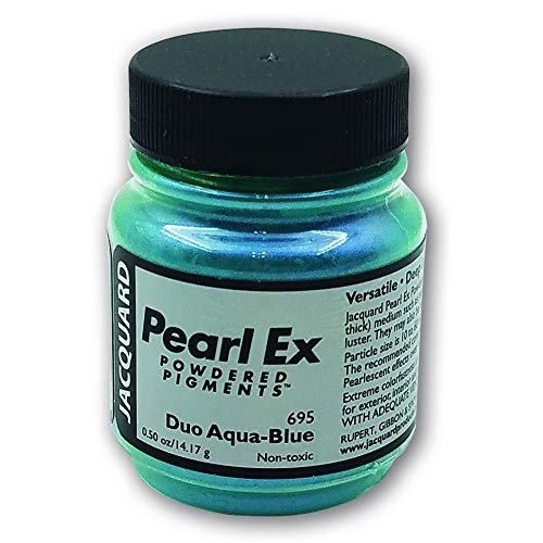 Jacquard Pearl Ex Duo Wasserblau Pulverpigmente 0,5 oz / 14g von Jacquard