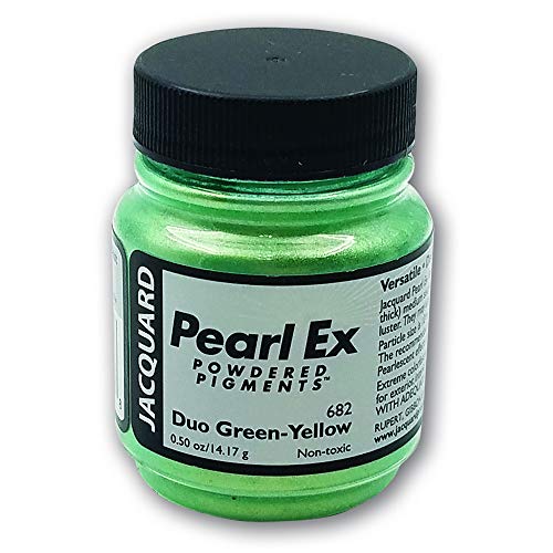 Pearl Ex Duo Grün-Gelbe Pulverpigmente 0,5 oz / 14 g von Jacquard