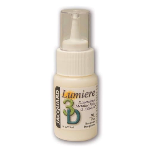 Jacquard Products Lumiere 3D Metallic Paint and Adhesive, 1-Ounce, Clear by Jacquard Products von Jacquard