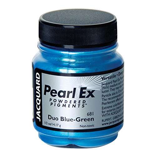 Jacquard Pearl Ex Duo Blau-Grüne Pulverpigmente 0,5 oz / 14 g von Jacquard