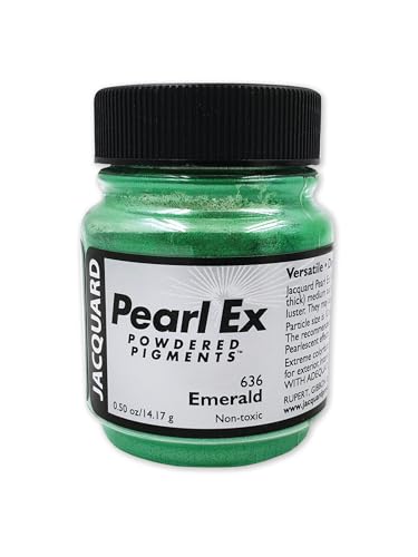 Pearl-Ex Pigment by Jacquard, Creates Metallic or Pearlescent Effect, .5 Ounce Jar, Emerald Pearl-Ex Pigment by Jacquard, Creates Metallic or Pearlescent Effect, .5 Ounce Jar, Emerald von Jacquard